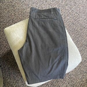 Volcom Gray Flat Front Shorts Casual Style
